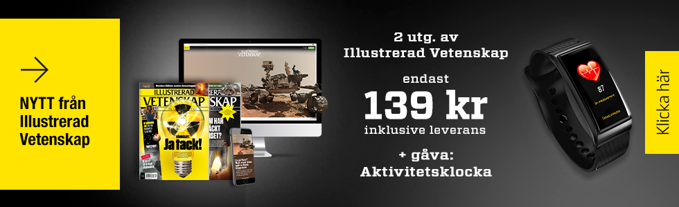 Illustrerad Vetenskap + Aktivitetsklocka som premie